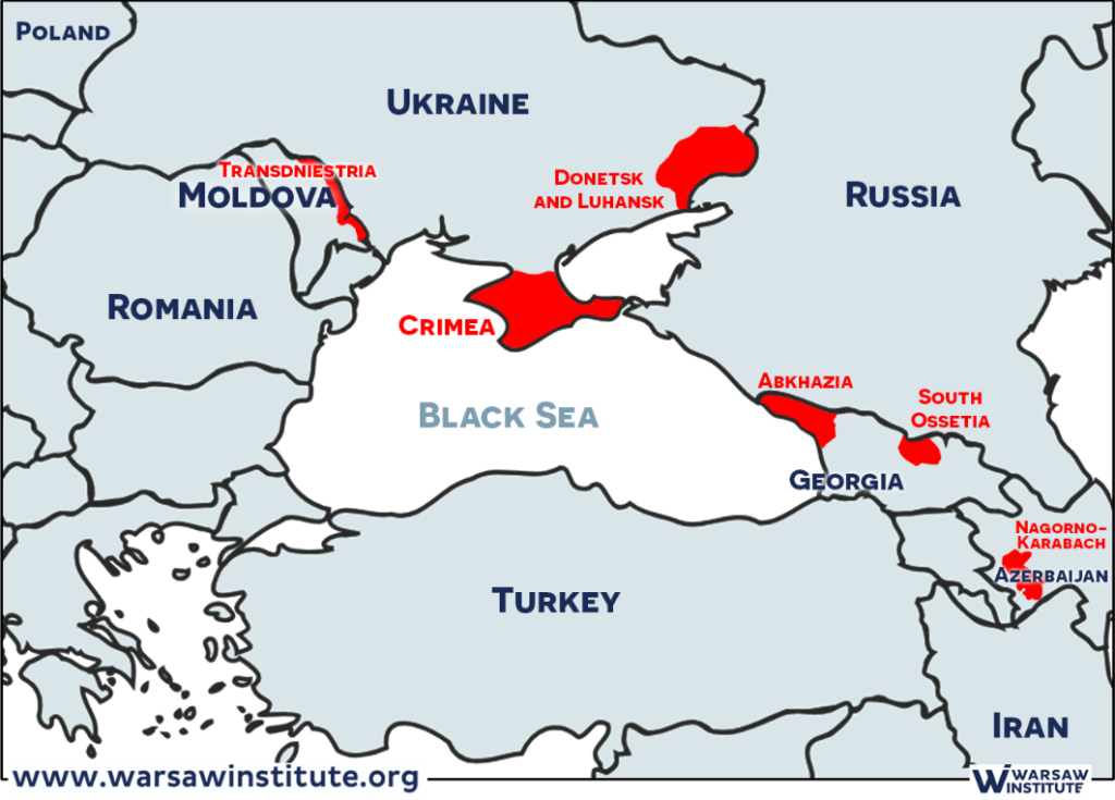 MAP OF CONFLICTS IN THE POST-SOVIET AREA